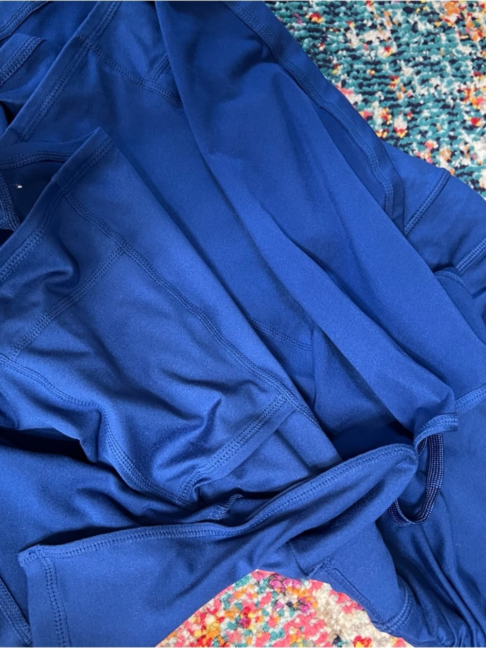 Free People Movement Easy Does It Dress Cobalt Blue cutout active spring revolve - Picture 15 of 15